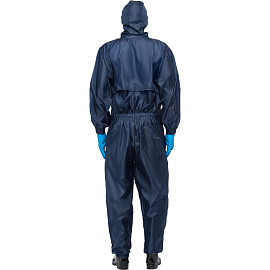 Комбинезон многоразовый с капюшоном Jeta Safety JPC75b синий 55 г/кв.м (размер XL)