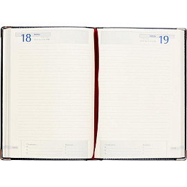 Ежедневник полудатированный Bruno Visconti Imperium натуральная кожа А5 208 листов синий (золотистый обрез)