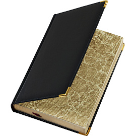 Ежедневник полудатированный Bruno Visconti Imperium натуральная кожа А5 208 листов синий (золотистый обрез)