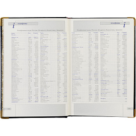 Ежедневник полудатированный Bruno Visconti Imperium натуральная кожа А5 208 листов синий (золотистый обрез)