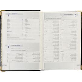 Ежедневник полудатированный Bruno Visconti Imperium натуральная кожа А5 208 листов синий (золотистый обрез)