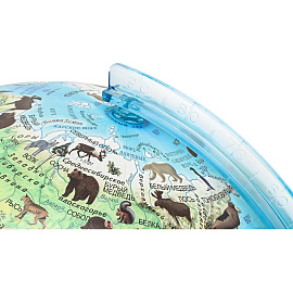 Глобус Globen зоогеографический 25 см интерактивный с подсветкой
