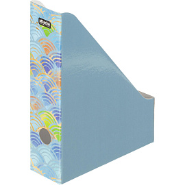 Лоток вертикальный для бумаг 75 мм Attache Selection Travel картонный голубой