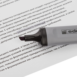 Текстовыделитель Edding E-345/12 серый (толщина линии 1-5 мм)