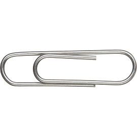 Скрепки канцелярские 28 мм Attache металлические оцинкованные овальные (100 штук в упаковке)