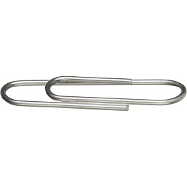 Скрепки канцелярские 28 мм Attache металлические оцинкованные овальные (100 штук в упаковке)