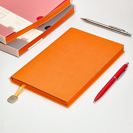 Ежедневник недатированный Bruno Visconti Mercury искусственная кожа A5 136 листов оранжевый (оранжевый обрез), 3-435/01