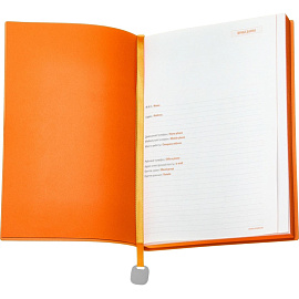 Ежедневник недатированный Bruno Visconti Mercury искусственная кожа A5 136 листов оранжевый (оранжевый обрез), 3-435/01