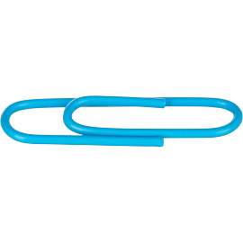 Скрепки канцелярские 28 мм Attache металлические с полимерным покрытием (100 штук в упаковке)