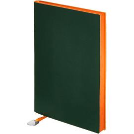 Ежедневник недатированный Bruno Visconti Mercury искусственная кожа A5 136 листов зелёный (оранжевый обрез)