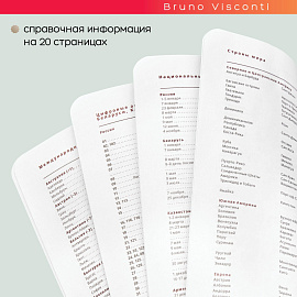 Ежедневник недатированный Bruno Visconti Mercury искусственная кожа A5 136 листов зелёный (оранжевый обрез)