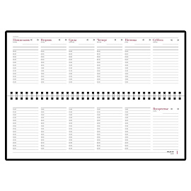 Планинг недатированный Attache Velvet искусственная кожа Soft Touch 305x130 мм 64 листа синий