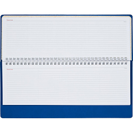 Планинг недатированный Attache Velvet искусственная кожа Soft Touch 305x130 мм 64 листа синий