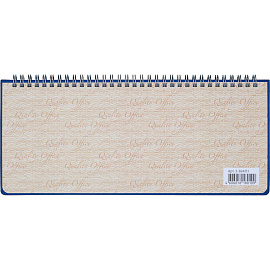 Планинг недатированный Attache Velvet искусственная кожа Soft Touch 305x130 мм 64 листа синий