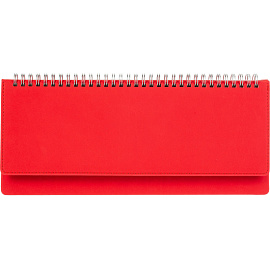 Планинг недатированный Attache Velvet искусственная кожа Soft Touch 305x130 мм 64 листа красный