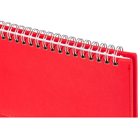 Планинг недатированный Attache Velvet искусственная кожа Soft Touch 305x130 мм 64 листа красный