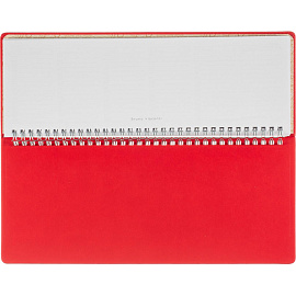 Планинг недатированный Attache Velvet искусственная кожа Soft Touch 305x130 мм 64 листа красный