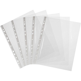 Файл-вкладыш (мультифора) Attache Economy Стандарт А4 22-25 мкм гладкий с перфорацией (100 штук в упаковке)