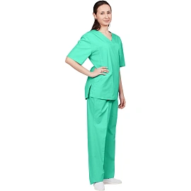 Костюм медицинский женский м15-КБР мятный (размер 44-46, рост 170-176)