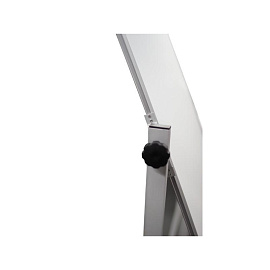 Доска магнитно-маркерная BoardSYS Twist 100x75 см односекционная с лаковым покрытием (на колёсиках, поворотная, полочка для маркеров)