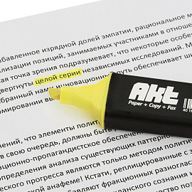 Текстовыделитель ScriNova Akt желтый (толщина линии 1-5 мм) фото Текстовыделитель ScriNova Akt желтый (толщина линии 1-5 мм)