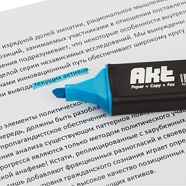 Текстовыделитель ScriNova Akt синий (толщина линии 1-5 мм) фото Текстовыделитель ScriNova Akt синий (толщина линии 1-5 мм)