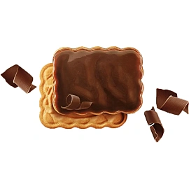 Печенье песочное Юбилейное молочное с глазурью 232 г