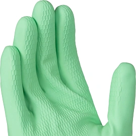 Перчатки латексные Vileda Professional с хлопковым напылением зеленые (размер 8.5-9, L, 174365)