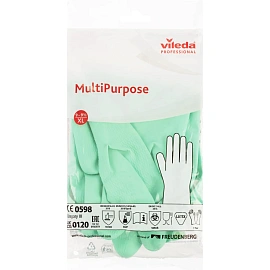 Перчатки латексные Vileda Professional многоцелевые повышенная прочность зеленые (размер 9.5-10, ХL, 174367)