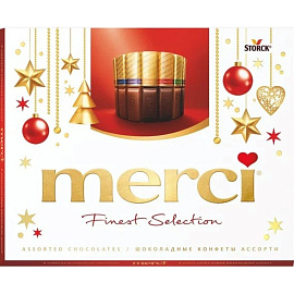 Конфеты шоколадные Merci ассорти 250 г
