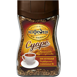 Кофе Московская кофейня на паях Суаре раств.субл.95г стекло, 116688