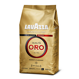 Кофе в зёрнах Lavazza Qualita Oro Италия арабика 100% 1 кг (пакет)