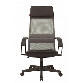 Кресло для руководителя Easy Chair 655 TTW серое/черное (искусственная кожа/сетка/ткань, пластик)