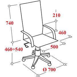 Кресло для руководителя Easy Chair 593 TPU чёрное (экокожа, алюминий)