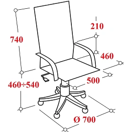 Кресло для руководителя Easy Chair 593 TPU бежевое (экокожа, алюминий)