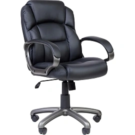 Кресло для руководителя Easy Chair 681 TPU чёрное (экокожа, пластик)