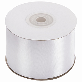 Лента атласная ширина 50 мм, длина 23 м, белая, BRAUBERG, 591519 фото Лента атласная ширина 50 мм, длина 23 м, белая, BRAUBERG, 591519