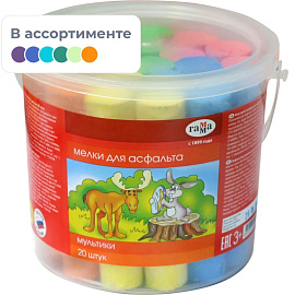 Мел цветной Гамма Мультики (20 штук в упаковке)