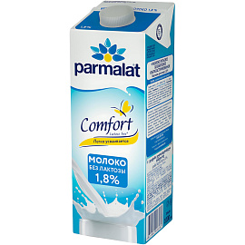 Молоко без лактозы Parmalat Comfort ультрапастеризованное 1.8% 1 л