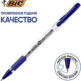Ручка гелевая неавтоматическая Bic Gelocity Stic синяя (толщина линии письма 0.29 мм) фото Ручка гелевая неавтоматическая Bic Gelocity Stic синяя (толщина линии письма 0.29 мм)