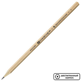 Карандаш чернографитный H Инженер 1238 заточенный шестигранный фото Карандаш чернографитный H Инженер 1238 заточенный шестигранный