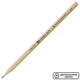 Карандаш чернографитный 2B Инженер 1235 заточенный шестигранный фото Карандаш чернографитный 2B Инженер 1235 заточенный шестигранный