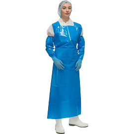 Фартук многоразовый Haccper Uretex Tpu универсальный размер полиуретановый 150 мкм синий в пласте (950100)