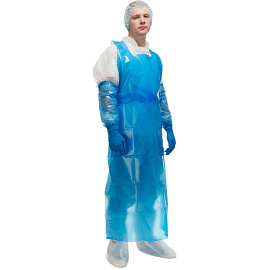 Фартук многоразовый Haccper Evatex Eva универсальный размер ЭВА 100 мкм синий в пласте (730115)