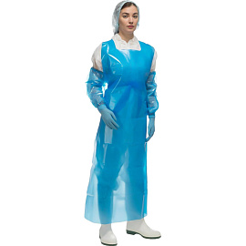 Фартук многоразовый Haccper Evatex Eva универсальный размер ЭВА 200 мкм синий в пласте (730215)