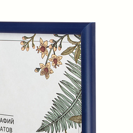 Рамка Комус (Attache) А4 21x30 см пластиковый багет 14 мм синяя