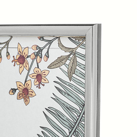 Рамка Комус (Attache) А3 30x40 см пластиковый багет 14 мм серебристая