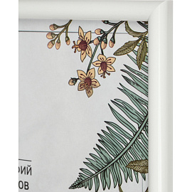 Рамка Комус (Attache) А3 30x40 см пластиковый багет 14 мм белая