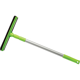 Швабра для мытья окон Master Fresh с губкой и сгоном (рабочая часть 25 см, телескопическая рукоятка 52-81 см)