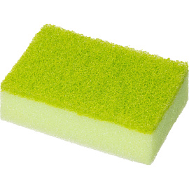 Губка для посуды Master FRESH Maxi поролон 9.5x6.5 см с абразивным слоем (5 штук в упаковке)